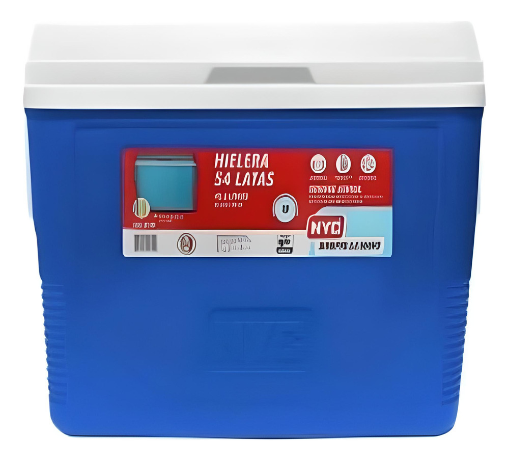 Hielera Marca Nyc 48 Qts Cooler 54 Latas 45.5 Litros Azul - Image 3