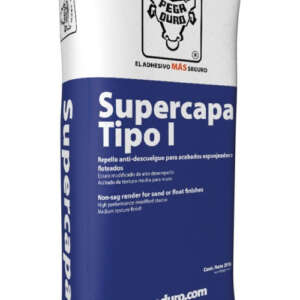Estuco Supercapa. Pegaduro. Blanco 20kg 3 Pzs