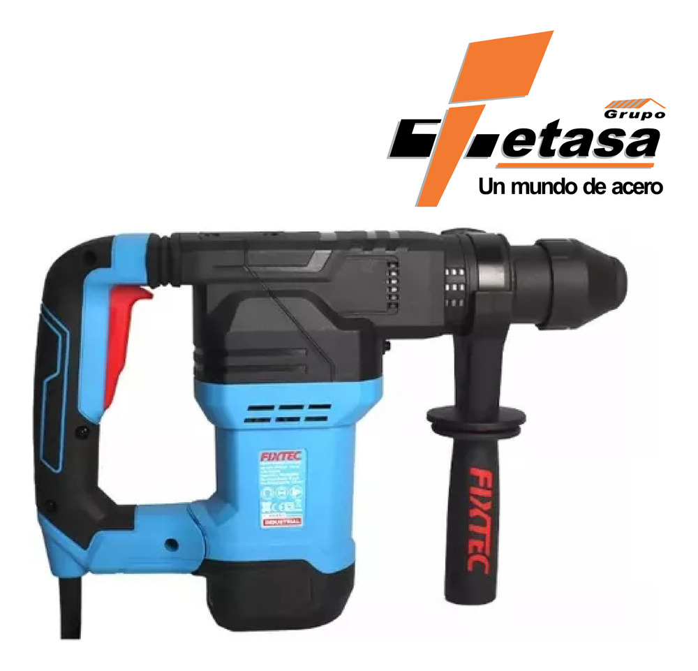 Rotomartillo Demoledor Fixtec, 1600 W, 10j, Sds Plus Azul Acero 50/60hz - Image 4