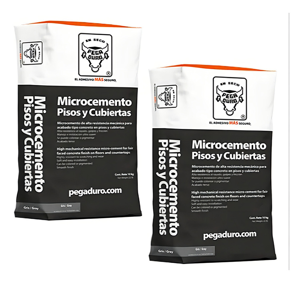 Microcemento Pegaduro Gris Claro 20kg Alta Adherencia Pisos Cubiertas - Image 2