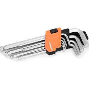Llave Allen Hexagonal Bola 9 Pzas Kendo Acero