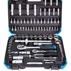 Juego Dados Y Puntas Con Matraca De 1/2 Y 1/4 Fixtec 94 Pz