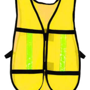 Chaleco Seguridad Amarillo Con Reflejantes Paq De 10 Pzs