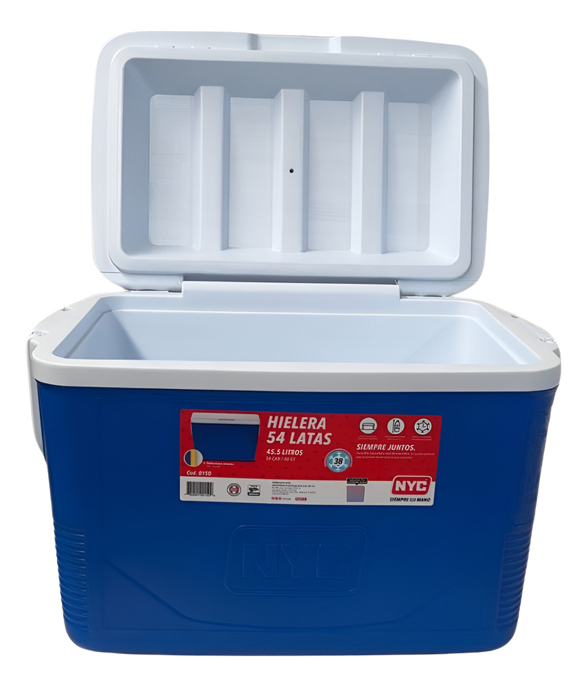 Hielera Marca Nyc 48 Qts Cooler 54 Latas 45.5 Litros Azul - Image 2