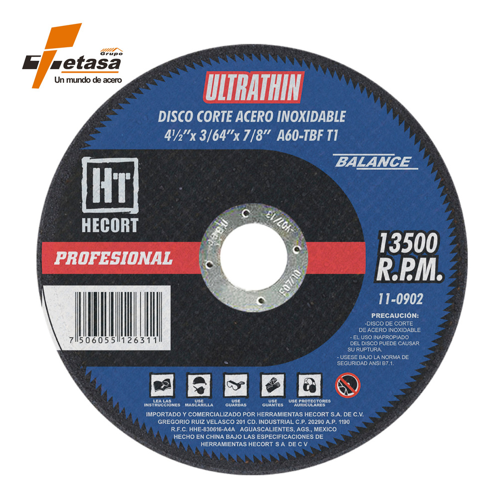 Disco P/corte A.i. 4 1/2 Balance 110902 Azul Acero - Image 2