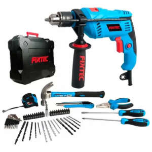 Rotomartillo Profesional Con Estuche 50 Piezas Fixtec Color Azul Frecuencia 50 /60 Hz