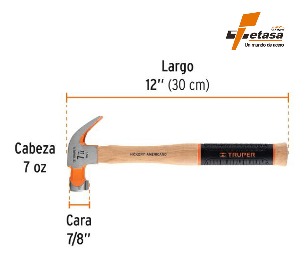 Martillo De Uña Curva Truper Mo-7 - Image 2