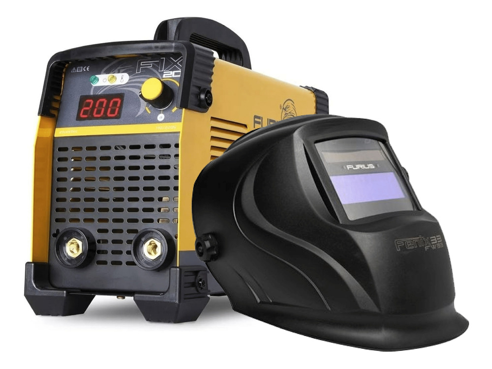 Inversor Furius Fix201 Mas Careta Soldar Furius Fenix Amarillo - Image 2