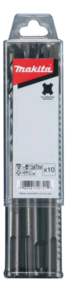 Juego Makita 10 Piezas De Brocas Y Cinceles  D-45820