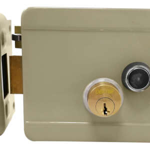 Cerradura Dexter 5805 Sobrepo Elec. C/boton Der Bg Dorado Oscuro