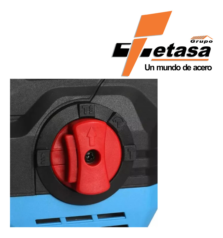 Rotomartillo Demoledor Fixtec, 1600 W, 10j, Sds Plus Azul Acero 50/60hz - Image 2