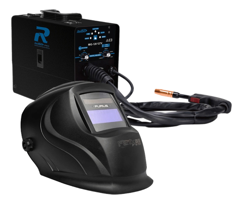 Soldadora Inverter Redbo Mig-120 Color Negro