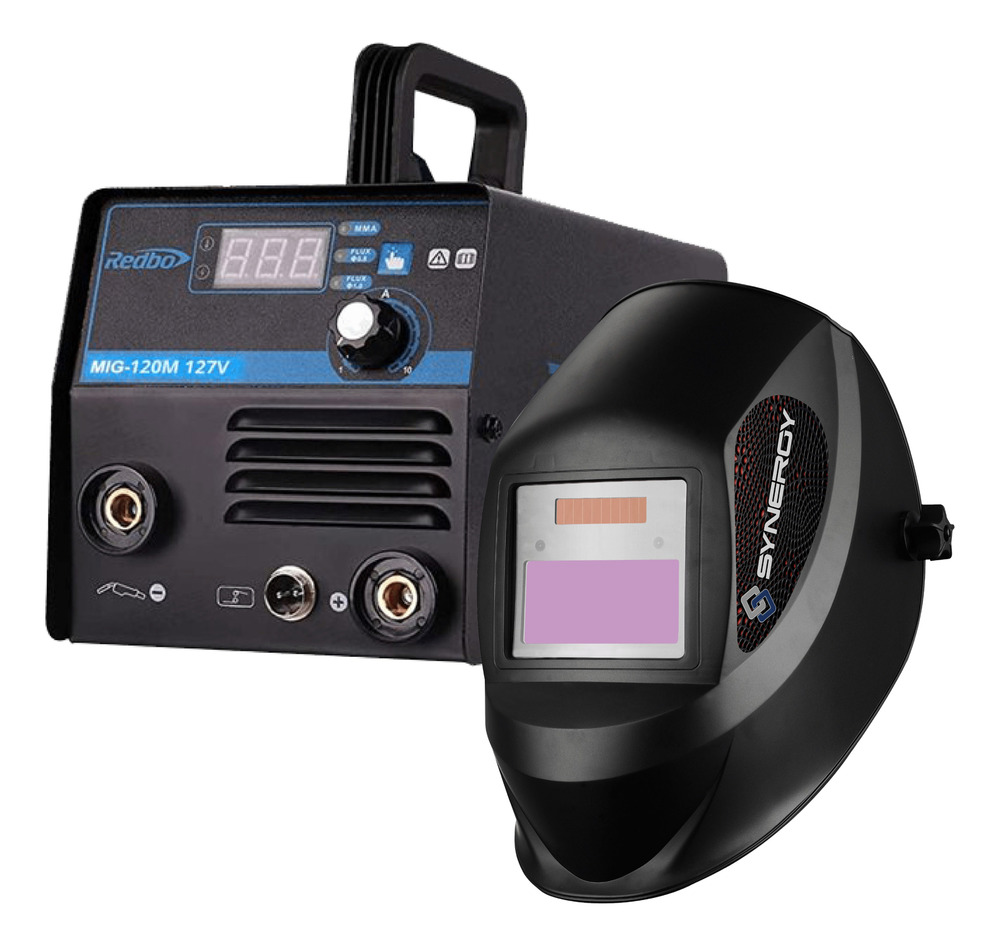 Inversor Redbo Mini Microalambre Careta Para Soldar Synergy Negro - Image 2