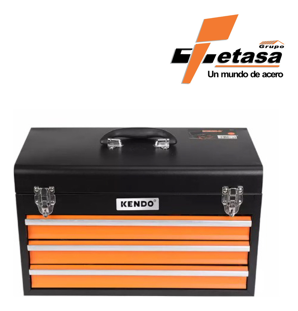 Caja Metálica Con Herramientas 86 Piezas Kendo 90517 Negro - Image 2