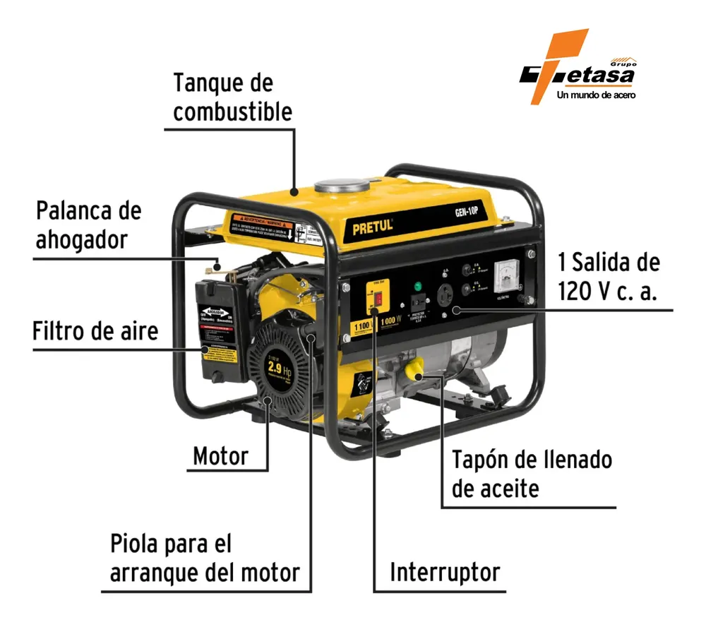 Generador Electrico Pretul Gen-10p - Image 4