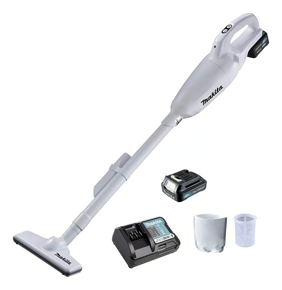 Aspiradora Inalambrica Portatil 3 Velocidades 12 V Makita Color Blanco - Image 4