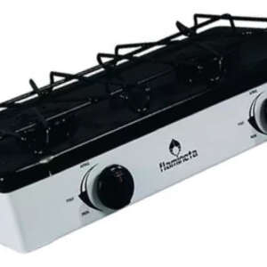 Estufa Parrilla A Gas Lp 2 Quemadores Disa Voltaje 0 Color Blanco