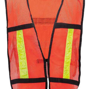 Chaleco Seguridad Naranja Con Reflejantes Paq De 50 Pzas