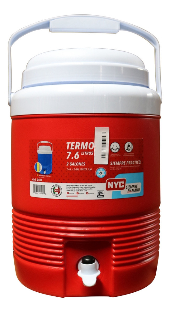 Termo De 2 Galónes O 7.6 Lts Nyc Sporty Color Azul
