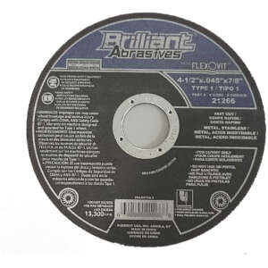 Disco Flexovit Corte Metal Inox. 4  1/2   21266 25pzs Azul Acero