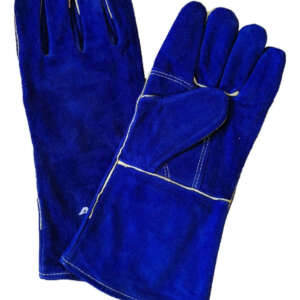 Guante De Carnaza. Azul. 5 Pzs Azul