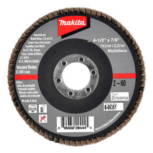 Disco De Lija 4-1/2  Z60 Makita B-06351 Gris