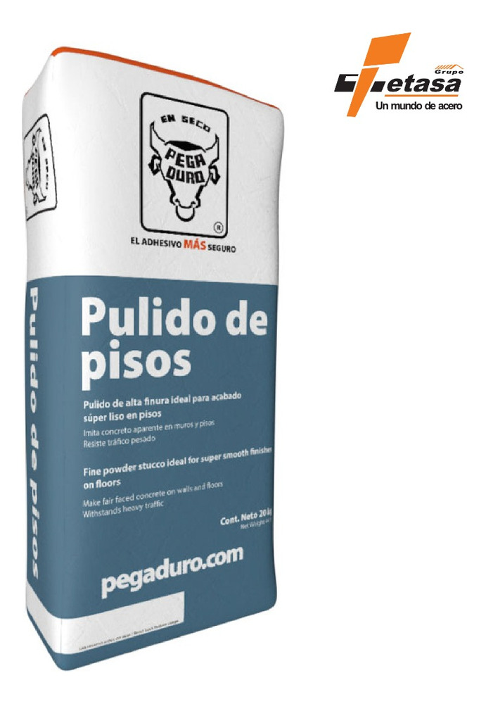 Pulido De Pisos. Pegaduro. Gris. 3 Sacos De 10 Kg - Image 3