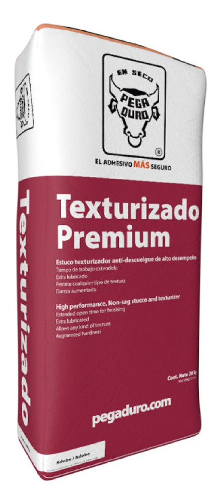 Texturizado Estuco. Acabado Fino. Pegaduro. 20 Kgs