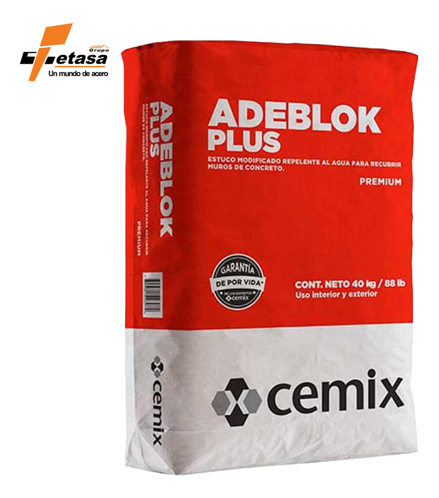 Estuco Adeblock Plus Ap 40 Kgs Cemix - Image 2