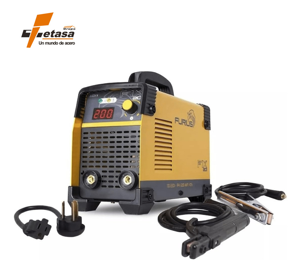 Inversor Furius Fix201 Mas Careta Soldar Furius Fenix Amarillo - Image 4