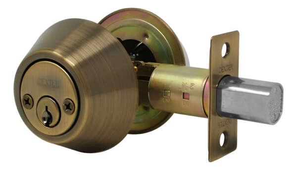 Cerrojo Dexter 6733 Laton Antiguo Dorado Oscuro