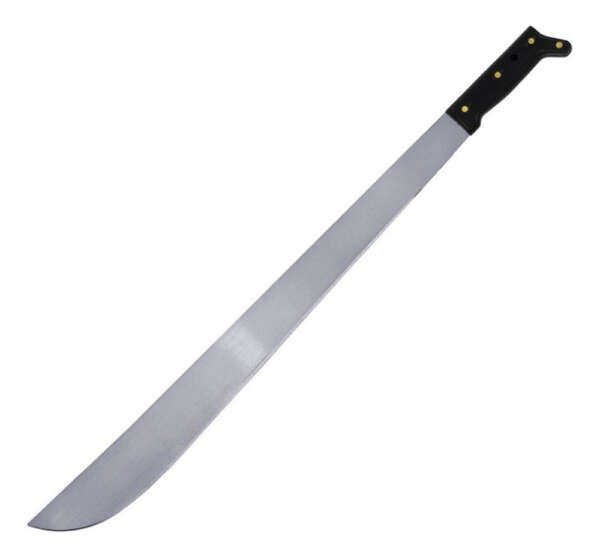 Machete Troquelado Con Mango Negro Recto 24 Surtek